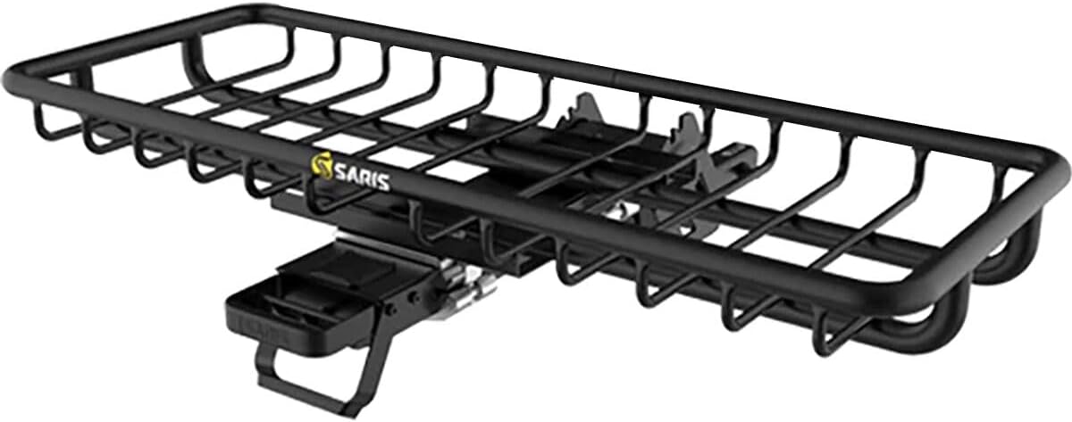 Saris MHS Cargo Basket Tray Modular Hitch System for Cars, Trucks and SUVs, Precision Machined Aluminum and Steel. Saris MHS Cargo Basket Tray Modular Hitch System for Cars, Trucks and SUVs, Precision Machined Aluminum and Steel.