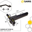 Saris Swing Away Hitch Adapter by Saris | 2" Receiver, 250 lb Capacity | Easy Access & Foldable | Black Alloy Steel | Made in The USA Swing Away Hitch Adapter by Saris | 2