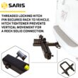 Saris Swing Away Hitch Adapter by Saris | 2" Receiver, 250 lb Capacity | Easy Access & Foldable | Black Alloy Steel | Made in The USA Swing Away Hitch Adapter by Saris | 2