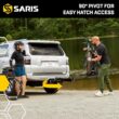 Saris Swing Away Hitch Adapter by Saris | 2" Receiver, 250 lb Capacity | Easy Access & Foldable | Black Alloy Steel | Made in The USA Swing Away Hitch Adapter by Saris | 2