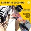 Saris Tailgate Pad – Water Resistant Padded Tailgate Pad for Carrying 6 Bikes on Trucks with Quick-Attach Hooks and Convenient Backup Camera Access (6-Bike)