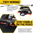 SARIS Modular Hitch System Bike Rack Accessory, MHS Light KIT Add-on Attachment | DOT Compliant Full Brake, Turn Signal, and Hazard Light functionality.