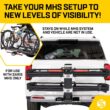 SARIS Modular Hitch System Bike Rack Accessory, MHS Light KIT Add-on Attachment | DOT Compliant Full Brake, Turn Signal, and Hazard Light functionality.