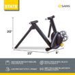 Saris M2 Smart Indoor Electromagnetic Resistance Bike Trainer, Compatible with Zwift App