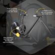 Saris M2 Smart Indoor Electromagnetic Resistance Bike Trainer, Compatible with Zwift App