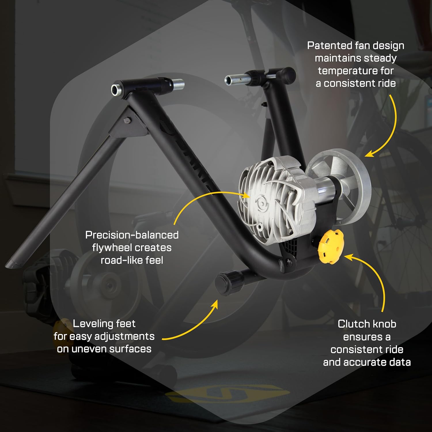Saris Fluid2 Indoor Bike Trainer, Smart Equipped Option, Fits Road and Mountain Bikes, Compatible with Zwift App Saris Fluid2 Indoor Bike Trainer, Smart Equipped Option, Fits Road and Mountain Bikes, Compatible with Zwift App
