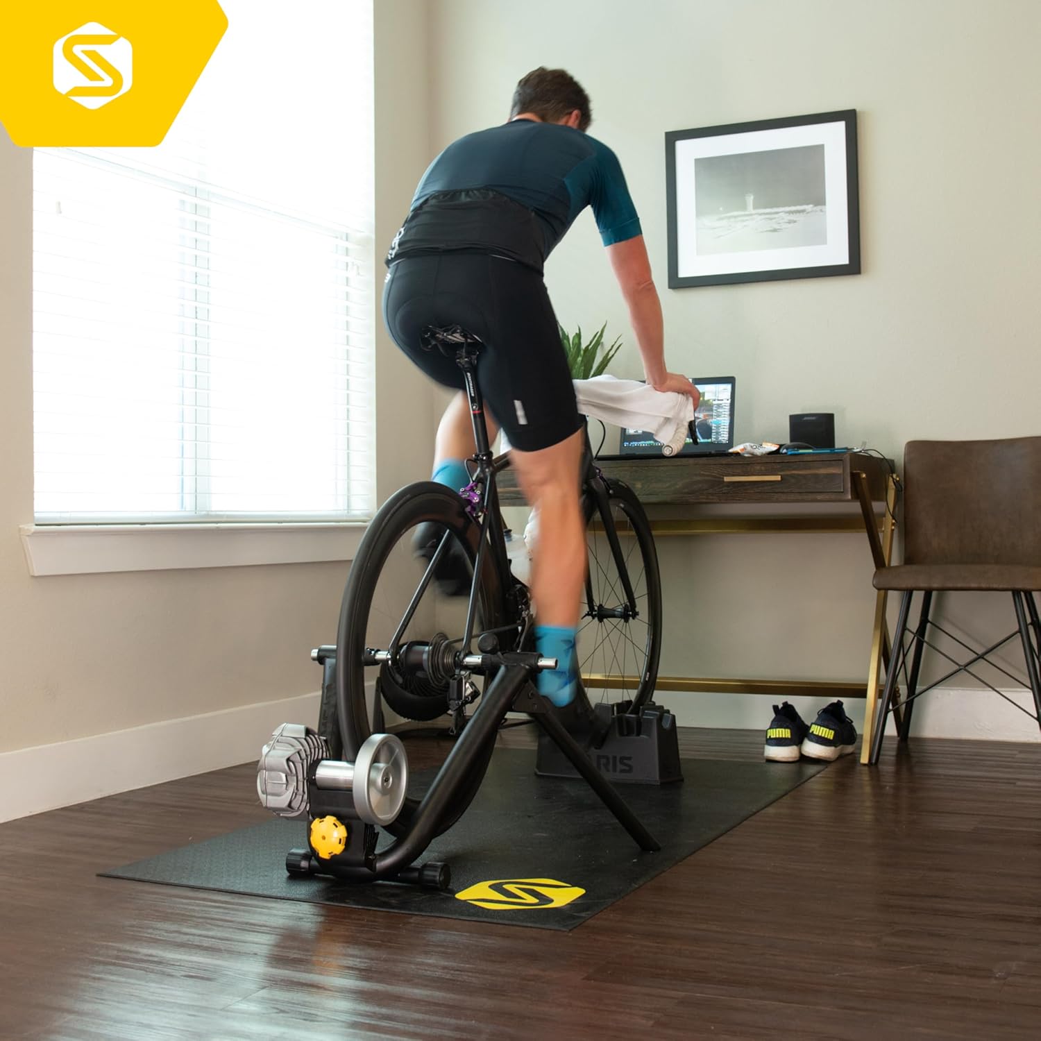 Saris Fluid2 Indoor Bike Trainer, Smart Equipped Option, Fits Road and Mountain Bikes, Compatible with Zwift App Saris Fluid2 Indoor Bike Trainer, Smart Equipped Option, Fits Road and Mountain Bikes, Compatible with Zwift App