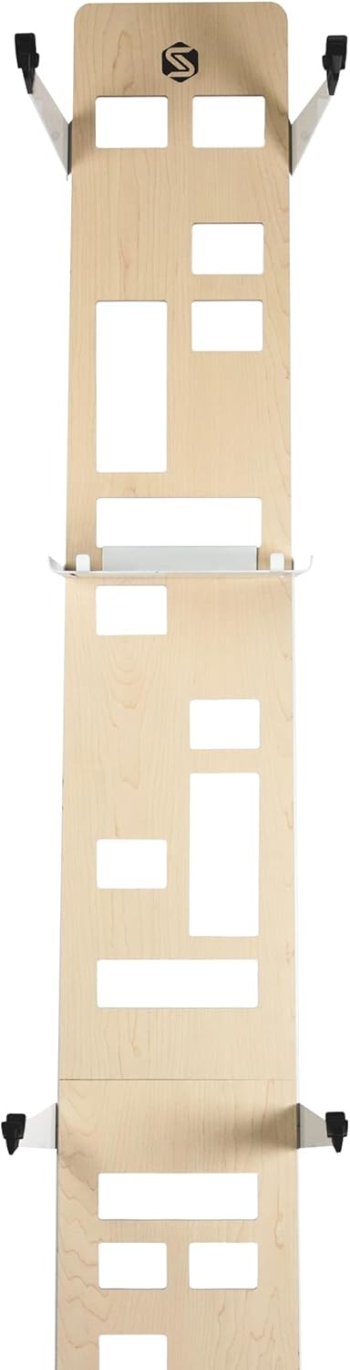 Saris The Hottie Two Bike Home Storage Stand – Freestanding, Stylish Bike Rack – Holds 2 Bikes up to 35 lbs Each Saris The Hottie Two Bike Home Storage Stand – Freestanding, Stylish Bike Rack – Holds 2 Bikes up to 35 lbs Each – Adjustable Cradles – Built-in Accessories Shelf – No Drilling or Mounting Required