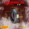 Pirelli Diablo Rosso IV Street Sport 180/55ZR17 73W TL Rear Motorcycle Tire 180/55-17 Rosso 4