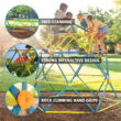 Lifetime Kid's Outdoor 7 ft. 3 in. H and 7 ft. 9 in. W Metal Climbing Tower, Blue and Lime Green (90994) Lifetime Kid's Outdoor 7 ft. 3 in. H and 7 ft. 9 in. W Metal Climbing Tower, Blue and Lime Green (90994)