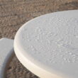 Lifetime Plastic Round Picnic Table, Almond 260205