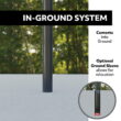 Lifetime 52-Inch Shatterproof Inground Basketball Hoop with Front Adjustment & Slam-It Rim – Model 90599-Outdoor Play