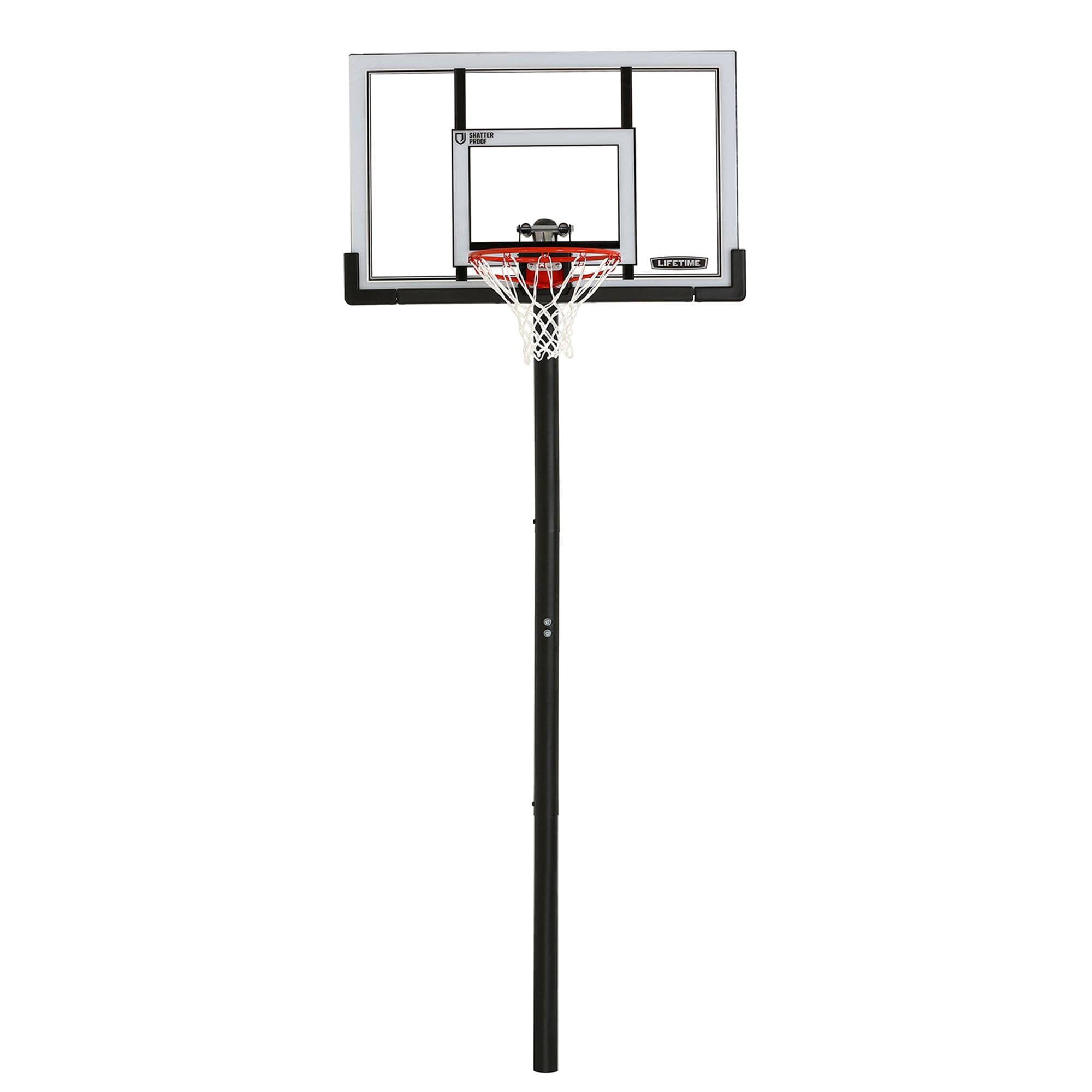 Lifetime Adjustable In-Ground Basketball Hoop (52-Inch Polycarbonate) - 90270