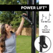 Lifetime 52-Inch Shatterproof Inground Basketball Hoop with Power Lift Adjustment & Slam-It Rim – Model 71281-Outdoor Play