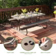 Lifetime 6 Foot Folding Polyethylene Picnic Table, Brown (60105)