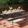 Lifetime 6 Foot Folding Polyethylene Picnic Table, Brown (60105)