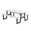 Lifetime 6-Foot W-Frame Desert Sand - HDPE Folding Picnic Table (60364)