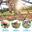Lifetime Kid's Outdoor 5 ft. H x 10 ft. W Dome Climber, Red and Blue (101301)