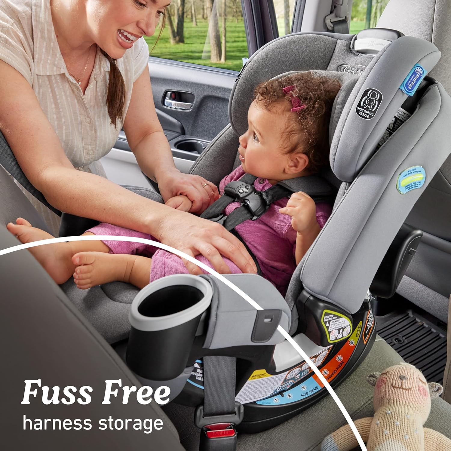 Graco 4Ever DLX 4-in-1 Car Seat, Charlie | Infant to Toddler Car Seat Graco 4Ever DLX 4-in-1 Car Seat, Charlie | Infant to Toddler Car Seat, with 10 Years of Use | Rear-Facing, Forward-Facing and Booster Modes | Safe, Comfortable and Convenient