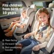 Maxi-Cosi Pria 3-in-1 Convertible Car Seat, Infant to Toddler Car Seat, Easy-Install Harness, Machine-Washable Cover, 5-100 lbs, Seafaring