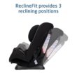 Maxi-Cosi Pria Max 3-in-1 Convertible Car Seat, Infant to Toddler Car Seat, ClipQuick Magnetic Chest Clip, Quick-Install Latch, Machine-Washable Cover, 5-100 lbs, Caspian Caviar