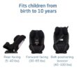 Maxi-Cosi Pria Max 3-in-1 Convertible Car Seat, Infant to Toddler Car Seat, ClipQuick Magnetic Chest Clip, Quick-Install Latch, Machine-Washable Cover, 5-100 lbs, Caspian Caviar