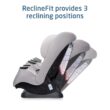 Maxi-Cosi Pria Max 3-in-1 Convertible Car Seat, Infant to Toddler Car Seat, ClipQuick Magnetic Chest Clip, Quick-Install Latch, Machine-Washable Cover, 5-100 lbs, Oyster Shell
