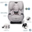 Maxi-Cosi Pria Max 3-in-1 Convertible Car Seat, Infant to Toddler Car Seat, ClipQuick Magnetic Chest Clip, Quick-Install Latch, Machine-Washable Cover, 5-100 lbs, Oyster Shell