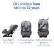 Maxi-Cosi Pria Max 3-in-1 Convertible Car Seat, Infant to Toddler Car Seat, ClipQuick Magnetic Chest Clip, Quick-Install Latch, Machine-Washable Cover, 5-100 lbs, Escargot