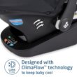 Maxi-Cosi's Mico Luxe+ Baby Car Seat: Infant Car Seat with Base and Versatile Baby Carrier Seat Functionality, Essential Black