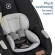 Maxi-Cosi's Mico Luxe+ Baby Car Seat: Infant Car Seat with Base and Versatile Baby Carrier Seat Functionality, Essential Black