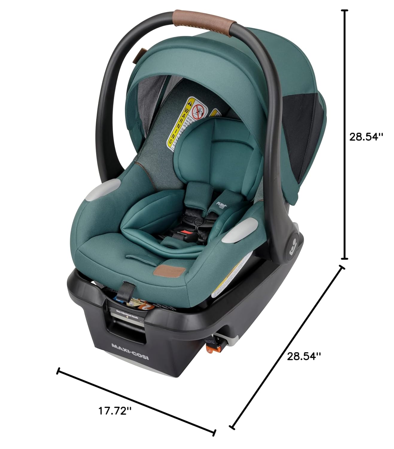Maxi-Cosi's Mico Luxe+ Baby Car Seat: Infant Car Seat with Base and Versatile Baby Carrier Seat Functionality, Essential Green Maxi-Cosi's Mico Luxe+ Baby Car Seat: Infant Car Seat with Base and Versatile Baby Carrier Seat Functionality, Essential Green