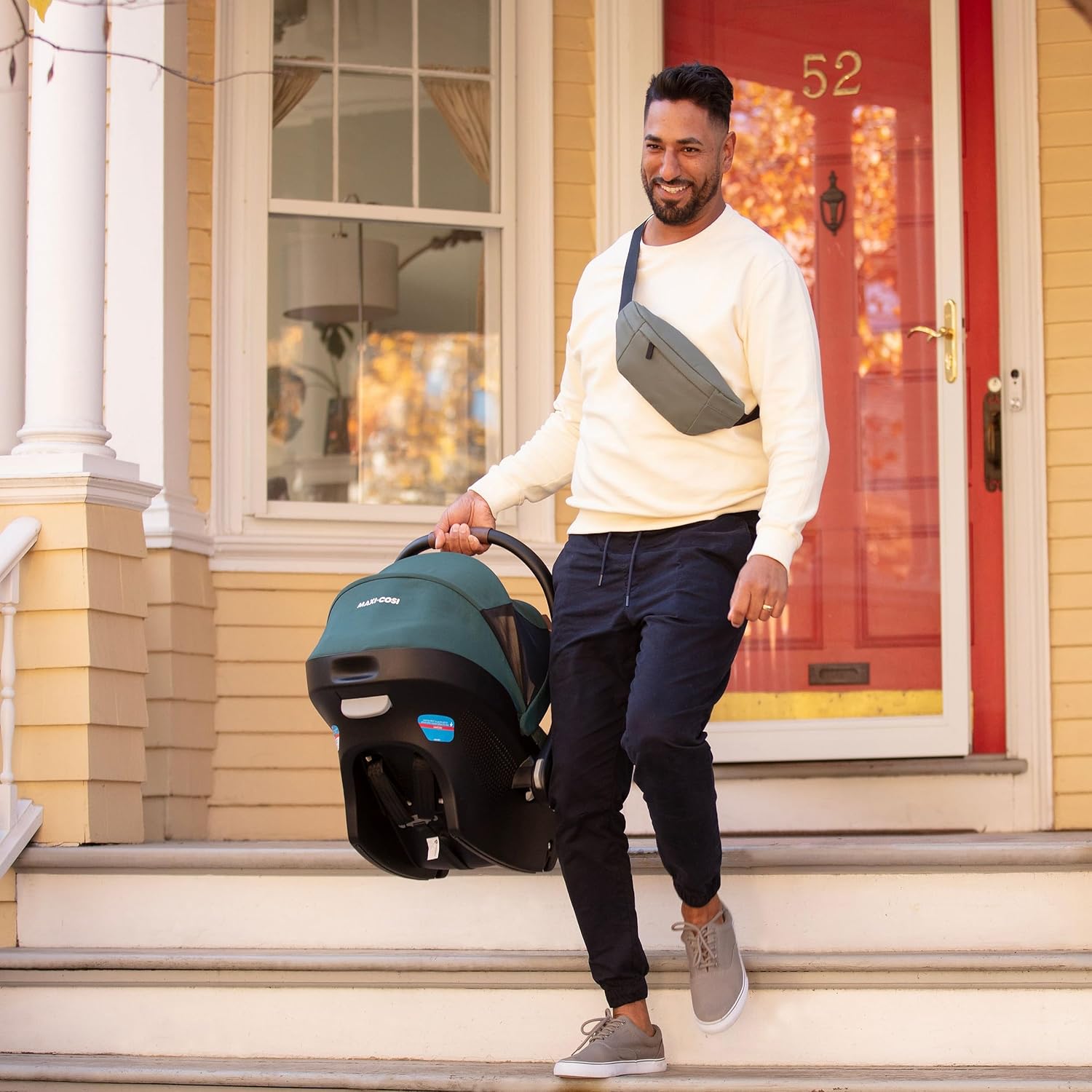 Maxi-Cosi's Mico Luxe+ Baby Car Seat: Infant Car Seat with Base and Versatile Baby Carrier Seat Functionality, Urban Wonder Maxi-Cosi's Mico Luxe+ Baby Car Seat: Infant Car Seat with Base and Versatile Baby Carrier Seat Functionality, Urban Wonder