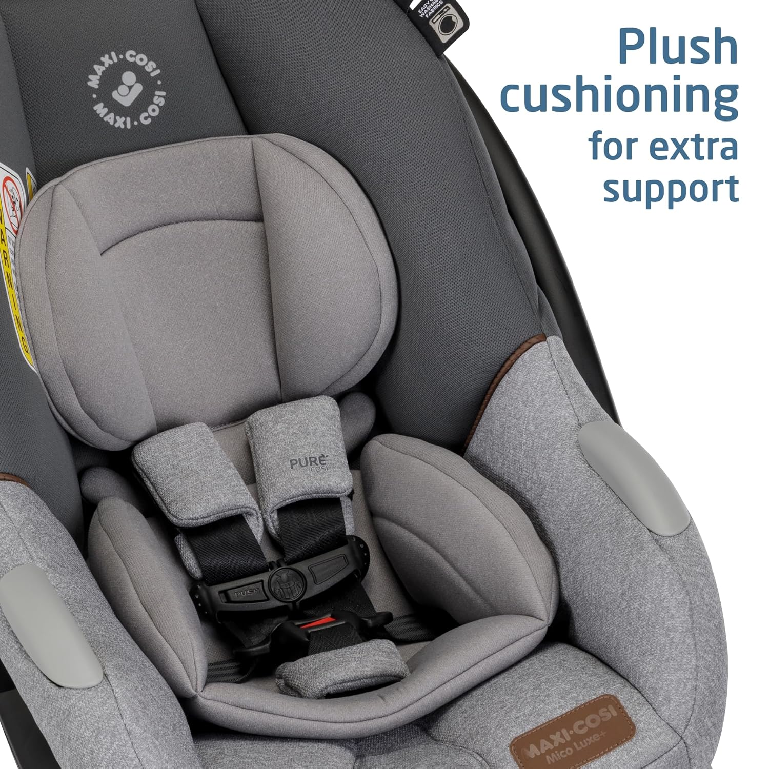 Maxi-Cosi's Mico Luxe+ Baby Car Seat: Infant Car Seat with Base and Versatile Baby Carrier Seat Functionality, Urban Wonder Maxi-Cosi's Mico Luxe+ Baby Car Seat: Infant Car Seat with Base and Versatile Baby Carrier Seat Functionality, Urban Wonder
