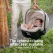 Maxi-Cosi Peri 180 Rotating Infant Car Seat, Baby Car Seat Rotating Carseat, Swivel Car Seat, Desert Wonder