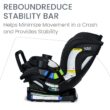 Britax Poplar S Convertible Car Seat, 2-in-1 Car Seat with Slim 17-Inch Design, ClickTight Technology, Onyx