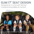 Britax Poplar S Convertible Car Seat, 2-in-1 Car Seat with Slim 17-Inch Design, ClickTight Technology, Onyx
