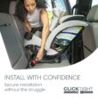 Britax One4Life Slim All-in-One Car Seat, 10 Years of Use, 17.5” SpaceSaver Design, Converts from Rear-Facing Infant Car Seat to Forward-Facing Booster Seat, ClickTight Installation, Parchment