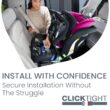 Britax Poplar Convertible Car Seat, 2-in-1 Car Seat with Slim 17-Inch Design, ClickTight Technology, Magenta Onyx