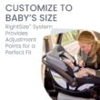 Britax Willow S Infant Car Seat with Alpine Base, ClickTight Technology, Rear Facing Car Seat with RightSize System, Graphite Onyx