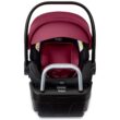 Britax Willow S Infant Car Seat with Alpine Base, ClickTight Technology, Rear Facing Car Seat with RightSize System, Ruby Onyx