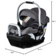 Britax Willow SC Infant Car Seat, Rear Facing Car Seat with Alpine Base, ClickTight Technology, RightSize System, Pindot Stone