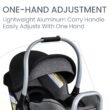Britax Willow SC Infant Car Seat, Rear Facing Car Seat with Alpine Base, ClickTight Technology, RightSize System, Pindot Onyx