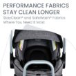 Britax Willow SC Infant Car Seat, Rear Facing Car Seat with Alpine Base, ClickTight Technology, RightSize System, Pindot Onyx