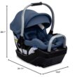 Britax Cypress Infant Car Seat, Rear Facing Car Seat with Alpine Base, ClickTight, Premium Fabrics, Ponte Arctic
