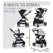 Britax Willow Brook S+ Baby Travel System, Infant Car Seat and Stroller Combo with Alpine Base, ClickTight Technology, SafeWash Insert and Cover, Glacier Onyx