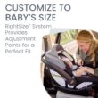 Britax Willow Brook S+ Baby Travel System, Infant Car Seat and Stroller Combo with Alpine Base, ClickTight Technology, SafeWash Insert and Cover, 1 Count, Graphite Onyx