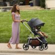 Britax Grove Modular Stroller, Lightweight Stroller with CozyFit Insert and Bumper Bar, 6 Ways to Ride, SafeWash, Pindot Stone Britax Grove Modular Stroller, Lightweight Stroller with CozyFit Insert and Bumper Bar, 6 Ways to Ride, SafeWash, Pindot Stone