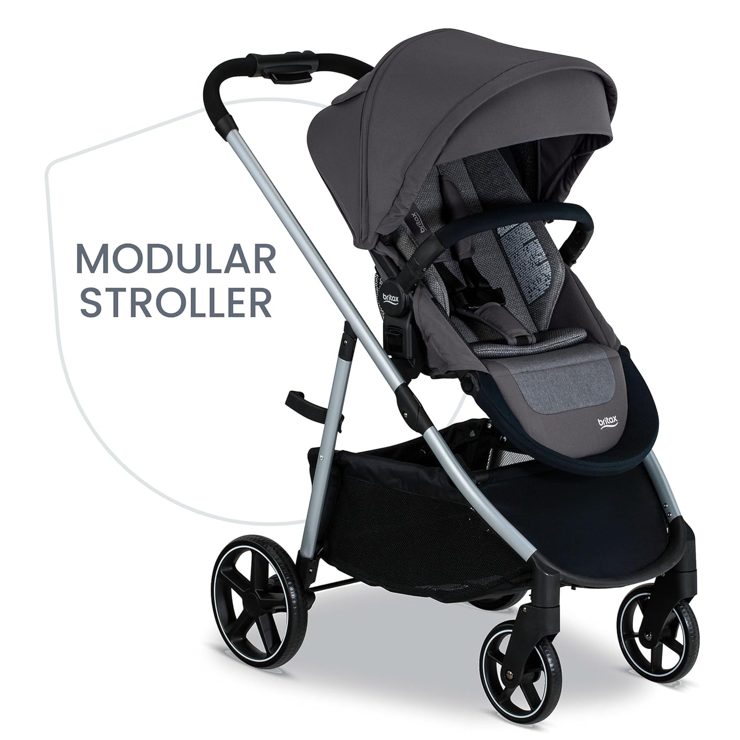 Britax Grove Modular Stroller, Lightweight Stroller with CozyFit Insert and Bumper Bar, 6 Ways to Ride, SafeWash, Pindot Stone Britax Grove Modular Stroller, Lightweight Stroller with CozyFit Insert and Bumper Bar, 6 Ways to Ride, SafeWash, Pindot Stone