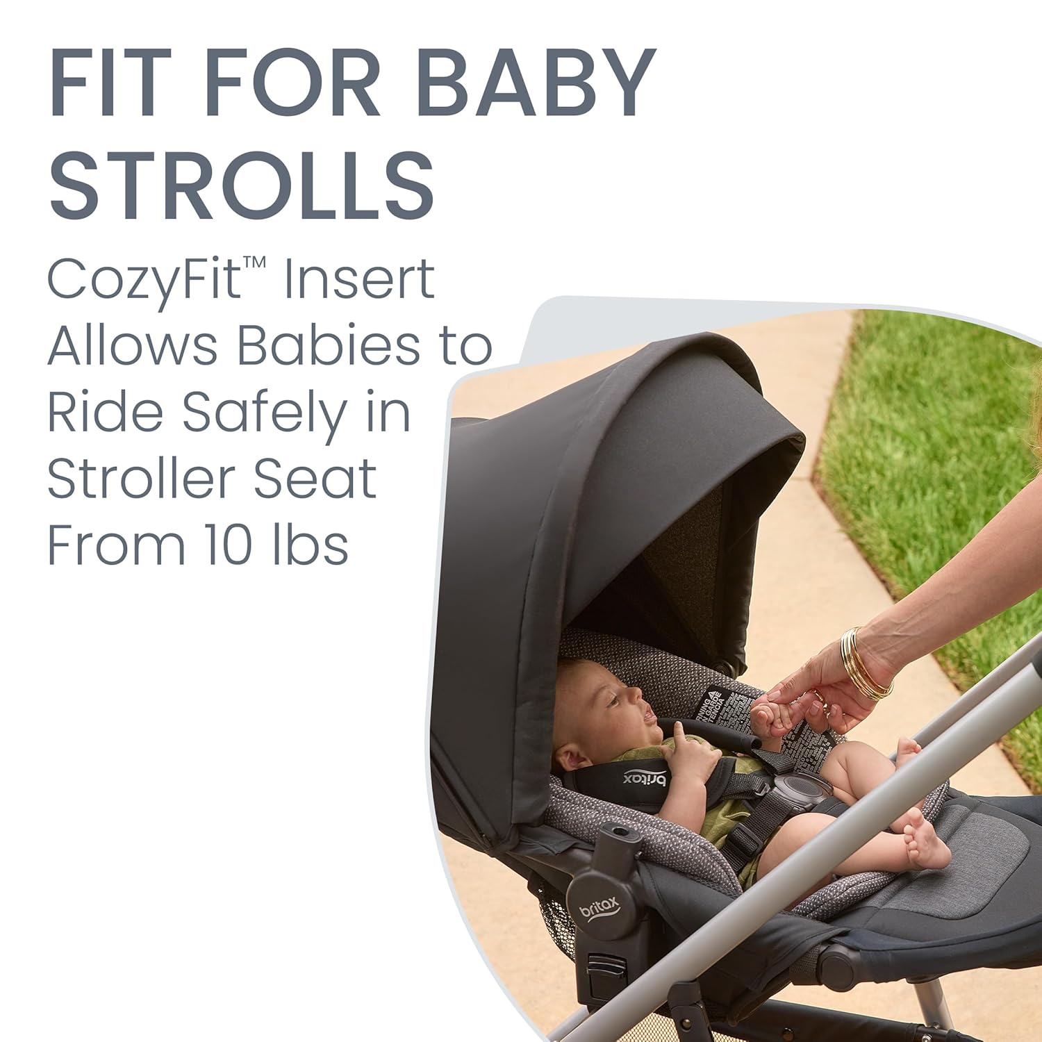 Britax Grove Modular Stroller, Lightweight Stroller with CozyFit Insert and Bumper Bar, 6 Ways to Ride, SafeWash, Pindot Stone Britax Grove Modular Stroller, Lightweight Stroller with CozyFit Insert and Bumper Bar, 6 Ways to Ride, SafeWash, Pindot Stone